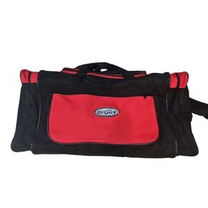 Sport Red and Black Duffel Bag High Quality Lightweigt Travel Gym Cargo